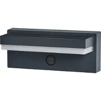 Osram lamp op zonne-energie ENDURA STYLE ROBUST grijs, sensor IP54 USB, alu / grijs / zink, Aluminium, Modern, Wandlamp buiten
