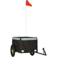 Syfax Fietstrailer 30 kg ijzer zwart en grijs