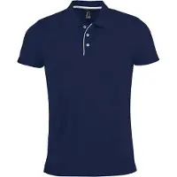 Sols Heren Performer korte mouw Pique Polo Shirt (Franse marine)