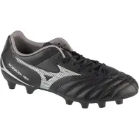 Mizuno Monarcida Neo III Select Gras Voetbalschoenen (FG) Zwart Zilver