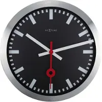 Nextime Station Stripes Wandklok Ø 35 cm