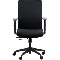 Stema Ergonomische draaibare bureaustoel RIVERTON F/L, verstelbare armleuningen, verschuifbare zitting (voor-achter), zwart