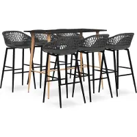 Prolenta Maison Exclusive - Barset, 7-delig, zwart en grijs
