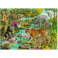 Ravensburger Dieren van India, 60 stukjes, Dieren, 4 jaar en ouder