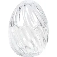 Clayre & Eef Glazen potje Ei Ø 9x12 cm Glas Potje Transparant Potje