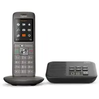 Gigaset CL660A, analoge/DECT-telefoon, draadloze headset, luidsprekerfunctie, 400 nummers, nummerherkenning, grijs