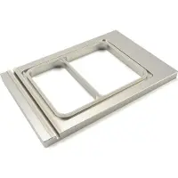 Maxima Menu Tray 225 x 175 mm Small - 2 Compartments - -
