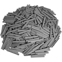 LEGO 1x8 tegel, lichtgrijs - 4162, NIEUW! Aantal: 500x