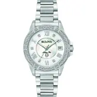 Bulova Marine Star dameshorloge Zilverkleurig 96R232