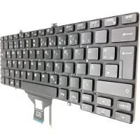 T-ProTek DUITS - Zwarte toetsenbord met verlichting, compatibel met Dell Latitude 12 E7240-9035
