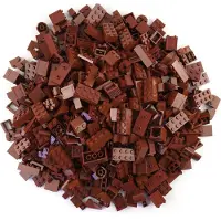 LEGO Steentjes, speciale rode bruine mix, nieuw! Aantal: 500 stuks