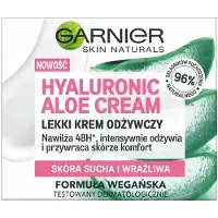 Garnier Skin Naturals Hyaluronzuur-Aloë Vera Lichte Verzorgingscrème - voor droge en gevoelige huid, 50 ml