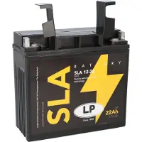 Landport AGM-accu, 12V, 22Ah, geschikt als startaccu voor motorfietsen, model MS SLA 12-22