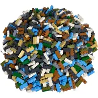 LEGO 1x3 bakstenen gemengd - 1.000 stuks - Kleurrijke baksteenmix 3622 (3622, LEGO Accessoires)