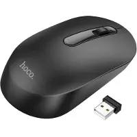 Hoco Draadloze Muis - Stille Draadloze Computer Muis - Compact en Rechts- en Linkshandig Gebruik - zwart