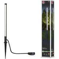 Paulmann Plug & Shine Lightstick grondspies lampje Lightstick, dimbaar, zwart, Aluminium
