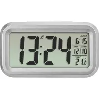 TFA-Dostmann 60.2553.02 Wekker Zendergestuurd Zilver, Wit Alarmtijden 1