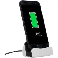 Avizar Docking station Opladen+Synchroniseren USB type C-aansluiting, Zilveren