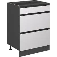 Vicco R-Line Keukenonderkast – 60 cm J-vorm, met laden, zonder werkblad Wit
