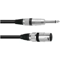 Omnitronic Adapterkabel XLR(M)/Klinke mono 5m sw