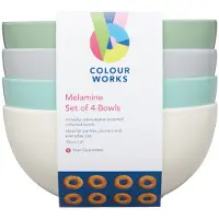 Colourworks Klassieke Melamine Kommenset 4 Eenheden