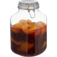 Relaxdays 8x weckpot 3 liter - beugelsluiting - voorraadpot - bewaarpot - glas - inmaakpot