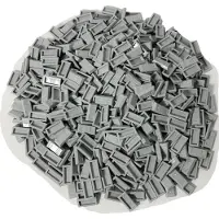 LEGO Zilveren tegel, 1x2 - 3069b, NIEUW! Aantal: 100 stuks