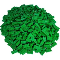 LEGO 2x4 blokken, donkergroen - 3001, NIEUW! Aantal: 1000 stuks