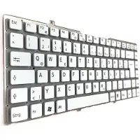 T-ProTek DUITS - Wit toetsenbord zonder frame, geschikt voor Sony Vaio VGN-FW41ZJ/H VGN-FW45X145S
