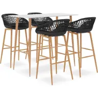 Syfax 5-delige Barset wit en zwart