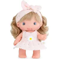 Marina & Pau Piu Margarita Dress In Case With Vinyl Body And Limbs Doll 25 Cm Roze Kinderen