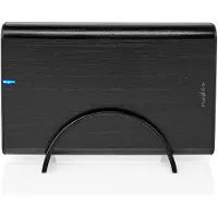 Nedis Hardeschijfbehuizing | 3.5 " | USB 3.1 Gen1 | USB Type-A / USB Type-C | Notebook / PC | Aluminium - HDDE35410BK