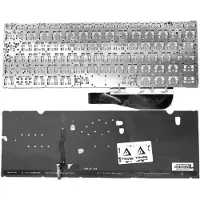 T-ProTek Toetsenbord - Kleur: Zilver - Met verlichting - Zonder frame. Compatibel met Duits toetsenbordindeling, geschikt voor ASUS UX390UAK