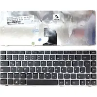 T-ProTek DE - Zwarte toetsenbord met grijze rand, compatibel met Lenovo IdeaPad G360, G360A