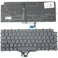 T-ProTek DUITS - Zwart toetsenbord met achtergrondverlichting, compatibel met Dell Precision 15 7520