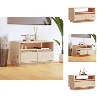 vidaXL Tv-meubel - Tv-meubelen - Opbergkast - Televisiekast - Tv-meubel 60x35x37 cm massief grenenhout