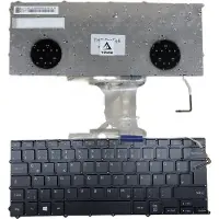 T-ProTek DUITSE - Toetsenbord, zwart met frame, met verlichting, compatibel voor SAMSUNG NP900X3B