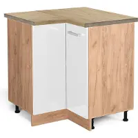 Vicco R-Line Hoekkast – 75.6 cm, WB Eik Wit Hoogglans