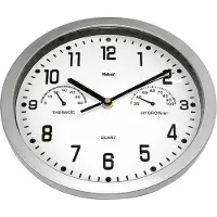 Mebus 06992 Wandklok Kwarts 25.5 cm x 25.5 cm x 25.5 cm Zilver