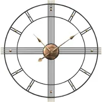 Syfax Wandklok Ø60 cm ijzer zwart