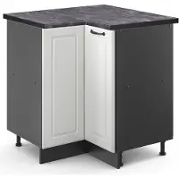 Vicco R-Line Hoekkast – 75.6 cm, WB Antraciet Wit Landhuis