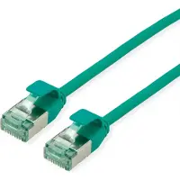Roline RM U/FTP datakabel voor datacenters, Cat.6A (klasse EA), slank, groen, 0,15 meter