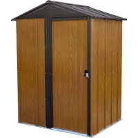 Spacemaker Gerätehaus Woodlake, houtlook, 151 x 122 x 198 cm (breedte x diepte x hoogte)