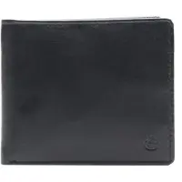 Esquire Leer portemonnee Compact Wallet Black zwart