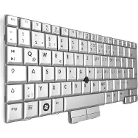 T-ProTek DUITS - Zilveren toetsenbord met muispad voor HP EliteBook 2730p (FU443EA) (FU444EA)