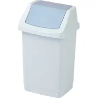 Curver 9L kantelbare prullenbak in Graniet - Elegante en duurzame design