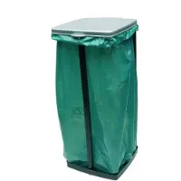 Keeeper Vuilniszakhouder L Zwart-grijs 60-120l