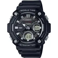 Casio Collection AEQ-120W-1AVEF Horloge - Kunststof - Zwart - Ø 52 mm