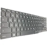 T-ProTek DUITSE - Zwart toetsenbord, compatibel met RGB-verlichting, voor MSI GF66 Katana 12UDO/12UDOK (MS-1584)