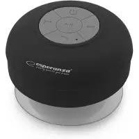 Esperanza Draadloze Bluetooth Speaker - Zwart - Alle vertrekken mogelijk - Waterdicht - Zwart en Grijs
